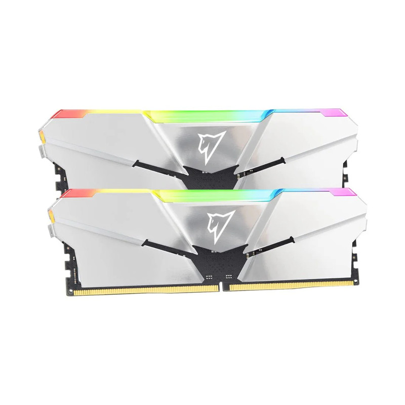 Netac Shadow RGB 32GB (2x16GB) C40 4800Mhz DDR5 RAM - Silver - ذاكرة عشوائية